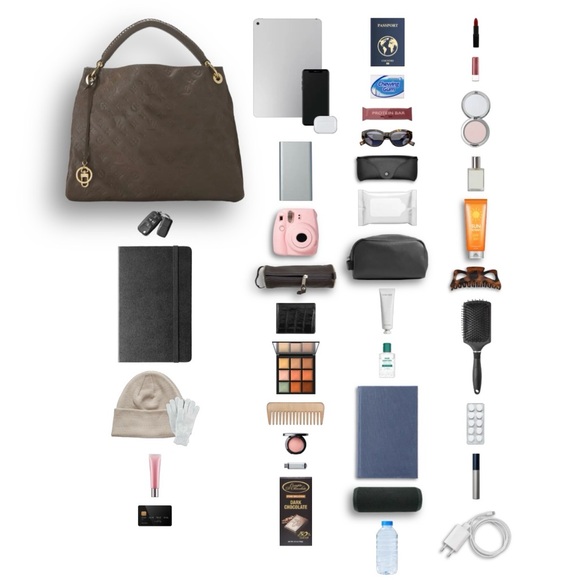 Louis Vuitton Brown Shoulder Bag with Gold Accents - Picture 10 of 14